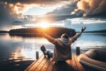 Эскиз сообщения с заголовком: Радость от катания на лодках по красивым озерам Финляндии