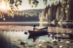 Эскиз сообщения с заголовком: Финское лето - отдых на вёсельной лодке
